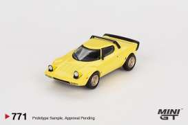 Lancia  - Stratos HF 2023 yellow - 1:64 - Mini GT - 00771-L - MGT00771lhd | The Diecast Company