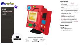 Mega Blocks  - Pokemon grey - Mattel - HYM37 - hwmvHYM37 | The Diecast Company