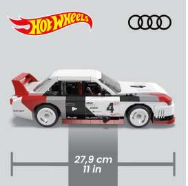 Mega Blocks  - Audi 90 Quattro white/red/black - 1:15 - Mattel - HRY20 - hwmvHRY20 | The Diecast Company