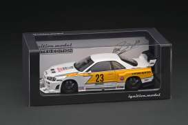 LB Works  - ER34 white/yellow - 1:18 - Ignition - IG2704 - IG2704 | The Diecast Company