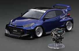 Toyota  - Yaris blue - 1:18 - Ignition - IG2903 - IG2903 | The Diecast Company