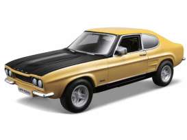 Ford  - Capri RS2600 1970 yellow/black - 1:32 - Bburago - 43055 - bura43055 | The Diecast Company