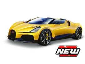 Bugatti  - W16 yellow/black - 1:18 - Bburago - 11051Y - bura11051Y | The Diecast Company