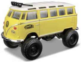 Volkswagen  - Van Samba yellow/white - Maisto - 15918Y - mai25205-15918Y | The Diecast Company
