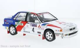 Mitsubishi  - Galant VR-4 1990 white/blue/red - 1:18 - IXO Models - RMC192B - ixRMC192B | The Diecast Company