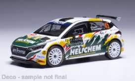Hyundai  - i20 2024 white/yellow/green - 1:43 - IXO Models - ram920 - ixram920 | The Diecast Company