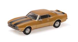 Chevrolet  - Camaro 1967 gold - 1:87 - Minichamps - 870144022 - mc870144022 | The Diecast Company
