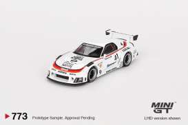 Mazda  - RX-7 1996 white/red/black - 1:64 - Mini GT - 00773-R - MGT00773-rhd | The Diecast Company