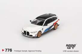 BMW  - M3 Touring 2023 white - 1:64 - Mini GT - 00776-L - MGT00776-lhd | The Diecast Company
