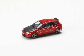 Honda  - Civic red - 1:64 - Hobby Japan - HJDM002-8 - HJDM002-8 | The Diecast Company