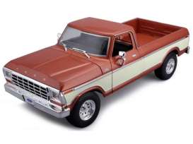 Ford  - F-150 1979 bronze/cream - 1:18 - Maisto - 31462C - mai31462C | The Diecast Company