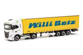 Iveco  - S-way yellow/blue - 1:87 - Herpa - H317931 - herpa317931 | The Diecast Company