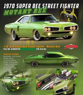 Dodge  - Super Bee Street Fighter 1970 green - 1:18 - Acme Diecast - G1803126 - gmp1803126 | The Diecast Company