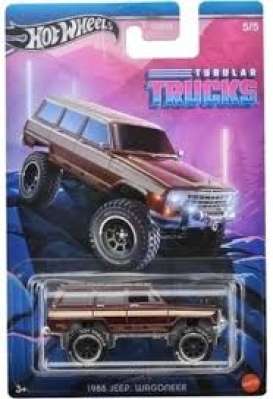 Jeep  - Wagoneer 1988 burgundy/cream - 1:64 - Hotwheels - HRR99 - hwmvHRR99 | The Diecast Company