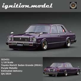 Toyota  - Mark II Sedan Grande purple - 1:18 - Ignition - IG3431 - IG3431 | The Diecast Company