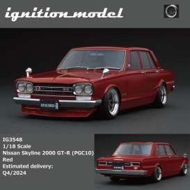 Nissan  - Skyline 2000 GT-R red - 1:18 - Ignition - IG3548 - IG3548 | The Diecast Company