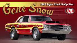 Dodge  - Dart  1968 red/yellow - 1:18 - Acme Diecast - 1806410 - acme1806410 | The Diecast Company