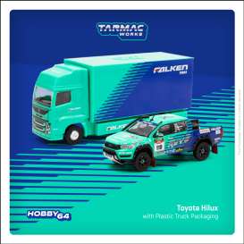 Toyota  - Hilux 2017 blue - 1:64 - Tarmac - T64-041-FAL - TC-T64-041-FAL | The Diecast Company