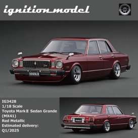 Toyota  - Mark II Sedan Grande red - 1:18 - Ignition - IG3428 - IG3428 | The Diecast Company