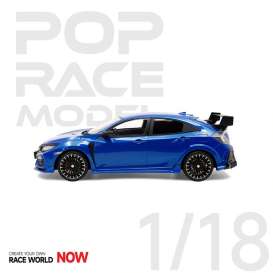 Mugen Honda - Civic Blue - 1:18 - Pop Race Limited - PR18-FK8M-BL01 - PR18-FK8M-BL01 | The Diecast Company