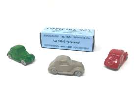 Fiat  - 500B Red - 1:76 - Officina 942 - 1001/A - Off1001A | The Diecast Company