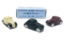 Fiat  - 500A Black - 1:76 - Officina 942 - 1006/C - Off1006C | The Diecast Company