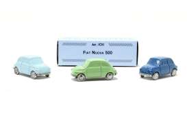 Fiat  - 500 dark blue - 1:76 - Officina 942 - 1011/B - Off1011B | The Diecast Company