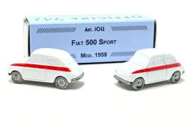 Fiat  - 500 White - 1:76 - Officina 942 - 1012 - Off1012 | The Diecast Company