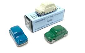 Fiat  - 600 Blue - 1:76 - Officina 942 - 1016B - Off1016B | The Diecast Company