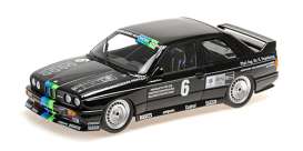 BMW  - M3 1987 black - 1:18 - Minichamps - 155872006 - mc155872006 | The Diecast Company