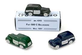 Fiat  - 500 Blue - 1:76 - Officina 942 - 1030B - Off1030B | The Diecast Company