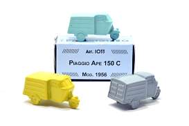 Piaggio  - Ape Grey - 1:76 - Officina 942 - 1033B - Off1033B | The Diecast Company