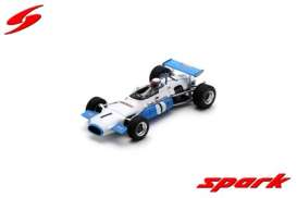Brabham  - BT30 1970 white/blue - 1:43 - Spark - s8309 - spas8309 | The Diecast Company