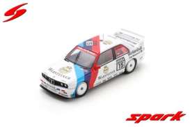 BMW  - E30 M3 1992 white/blue/red - 1:43 - Spark - sg615 - spasg615 | The Diecast Company