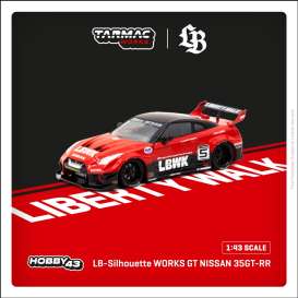 Nissan  - 350GT-RR black/red - 1:43 - Tarmac - T43-022-SIL - TC-T43-022-SIL | The Diecast Company