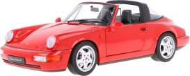 Porsche  - 964 Carrera 4 Targa 1990 red - 1:18 - Norev - 187325 - nor187325 | The Diecast Company