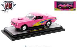 Ford  - Mustang Fastback 2+2 1966 pink - 1:24 - M2 Machines - 40300-121B - M2-40300-121B | The Diecast Company