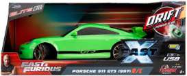 Porsche  - 911 Drift F&F *Radio Control* green - 1:10 - Jada Toys - 253209008 - jada253209008 | The Diecast Company