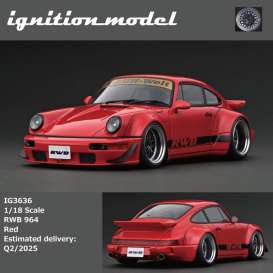 Porsche  - RWB 964 red - 1:18 - Ignition - IG3636 - IG3636 | The Diecast Company