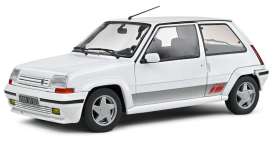 Renault  - 5 GT Turbo MK2 1989 white - 1:18 - Solido - 1810002 - soli1810002 | The Diecast Company