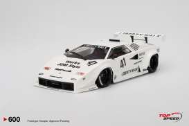 Lamborghini  - Countach 2024 white - 1:18 - Top Speed - TS0600 - TS0600 | The Diecast Company