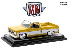 Chevrolet  - Cheyenne 10 1973 yellow/white - 1:24 - M2 Machines - 40300-123B - M2-40300-123B | The Diecast Company
