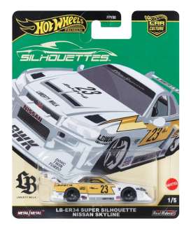 LB Works  - Super Silhouette Nissan Skylin white/yellow - 1:64 - Hotwheels - JBK59 - hwmvJBK59 | The Diecast Company