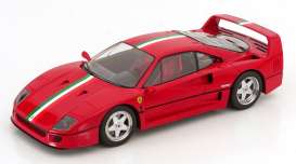 Ferrari  - F40 red/white/green - 1:18 - KK - Scale - 180696 - kkdc180696 | The Diecast Company