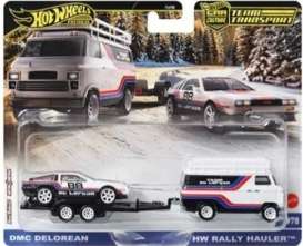 Delorean  - DMC12 & Rally Van & Hauler various - 1:64 - Hotwheels - JBM35 - hwmvJBM35 | The Diecast Company