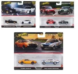 Assortment/ Mix  - Premium 2-packs various - 1:64 - Hotwheels - HBL96 - hwmvHBL96-979Q | The Diecast Company