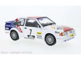 Ford  - Escort MK III RS Turbo 1985 white/red/blue - 1:18 - MCG - 18421 - MCG18421 | The Diecast Company