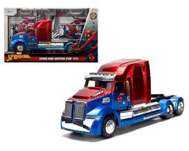Western Star  - Spiderman blue/red - 1:24 - Jada Toys - 35408 - jada35408 | The Diecast Company