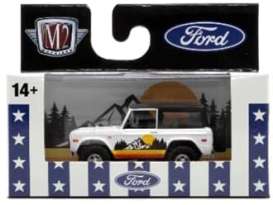 Ford  - Bronco 1976 white/black/orange/yellow - 1:64 - M2 Machines - 32500-91-1976 - M2-32500-R91-1976 | The Diecast Company