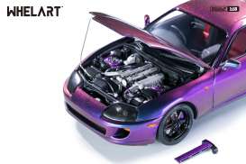 Toyota  - Supra A80 purple - 1:18 - Whelart - WA180101 - WA180101 | The Diecast Company